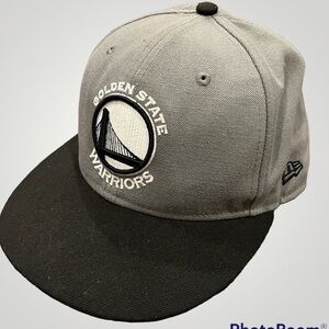 🍕🐝 🪻CLOSEOUT NBA Golden State Warriors hat basketball gray black wool size 7